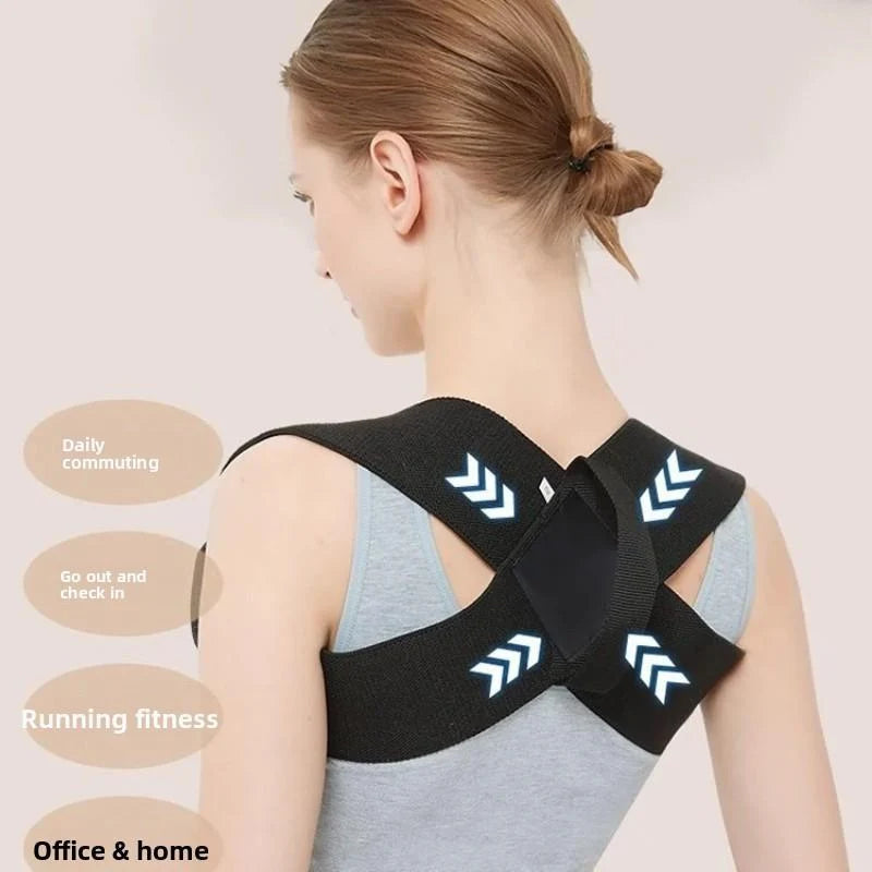 Fitness Heavy Shoulder Straps, Adjustable Fitness Posture Corrector Training Straps, Back Straightener Posture Corrector for Men Weight Training, Press Lifts, Chest Straight, Bench Presses