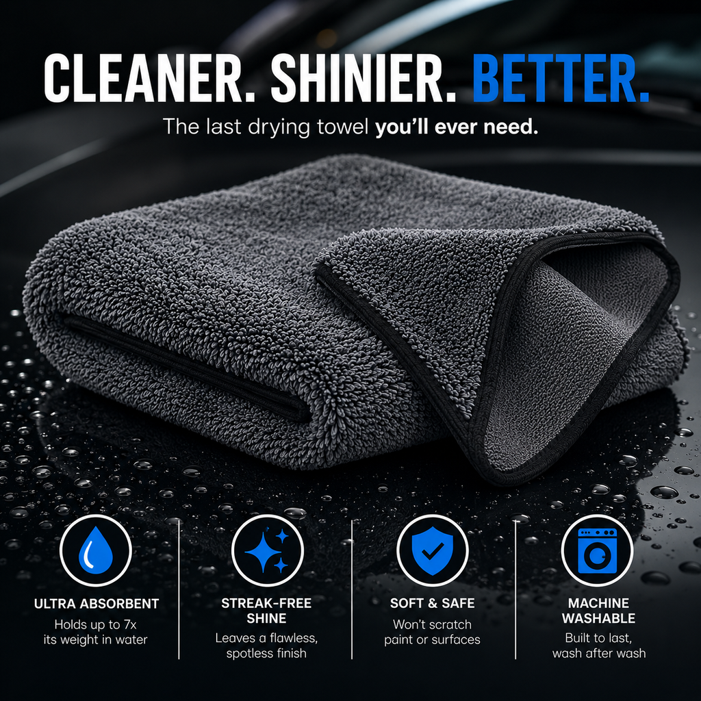 Microfiber Cleaning Cloth, 36"X 24" Extra Large Microfiber Towels, Ultra Absorbent Car Washing Towels, Reusable Lint Free Streak Free Cleaning Rags for Car, Kitchen, and Window, 1300 Washes