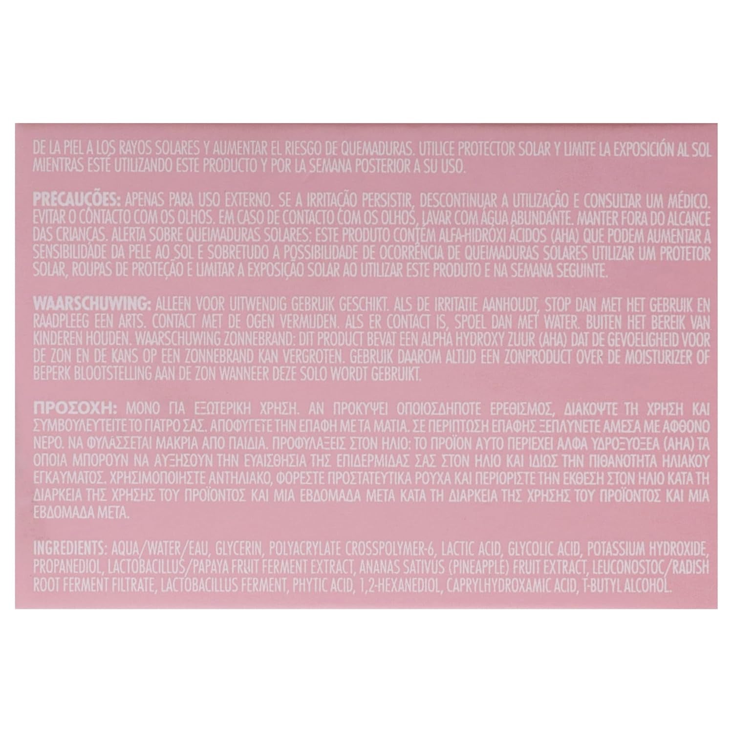 Aha Enzyme Glow Mask by  Cosmetics for Women - 1.6 Oz Mask